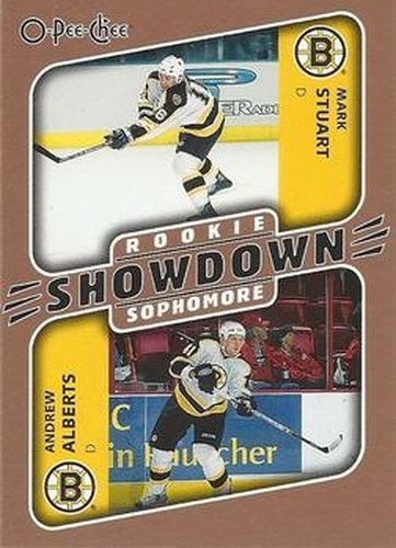 #637 Mark Stuart / Andrew Alberts - Boston Bruins - 2006-07 O-Pee-Chee Hockey