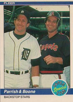#637 Lance Parrish / Bob Boone - Detroit Tigers / California Angels - 1984 Fleer Baseball