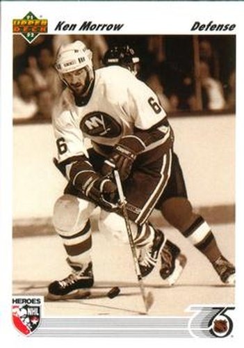 #637 Ken Morrow - New York Islanders - 1991-92 Upper Deck Hockey