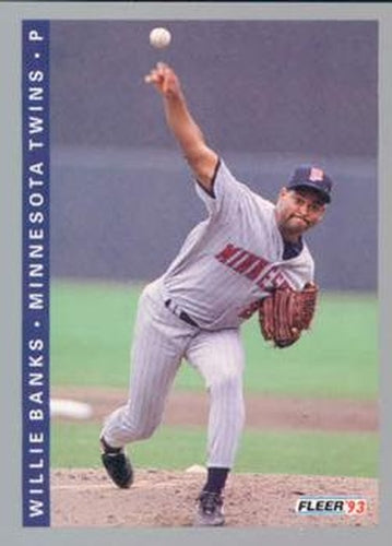 #637 Willie Banks - Minnesota Twins - 1993 Fleer Baseball