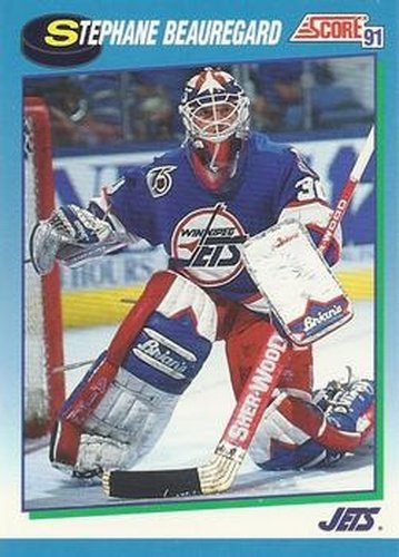#638 Stephane Beauregard - Winnipeg Jets - 1991-92 Score Canadian Hockey