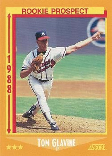 #638 Tom Glavine - Atlanta Braves - 1988 Score Baseball