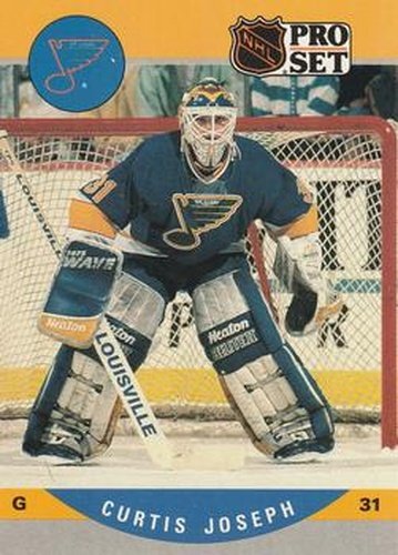 #638 Curtis Joseph - St. Louis Blues - 1990-91 Pro Set Hockey