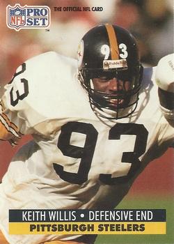 #638 Keith Willis - Pittsburgh Steelers - 1991 Pro Set Football