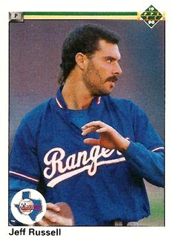 #638 Jeff Russell - Texas Rangers - 1990 Upper Deck Baseball