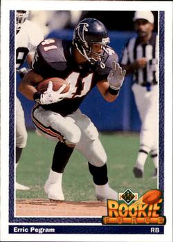 #638 Erric Pegram - Atlanta Falcons - 1991 Upper Deck Football