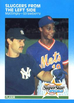 #638 Don Mattingly / Darryl Strawberry - New York Yankees / New York Mets - 1987 Fleer Baseball