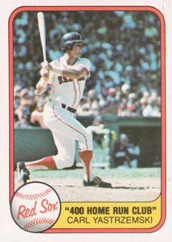 #638 Carl Yastrzemski - Boston Red Sox - 1981 Fleer Baseball