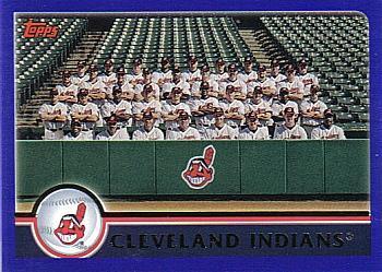 #638 Cleveland Indians - Cleveland Indians - 2003 Topps Baseball