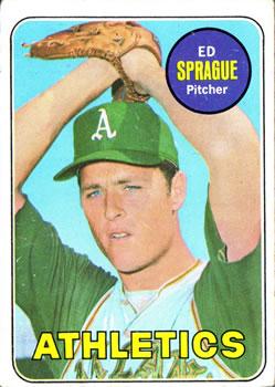 #638 Ed Sprague - Oakland Athletics - 1969 Topps Baseball