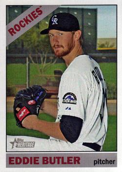#638 Eddie Butler - Colorado Rockies - 2015 Topps Heritage Baseball