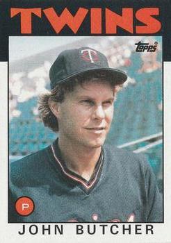 #638 John Butcher - Minnesota Twins - 1986 Topps Baseball