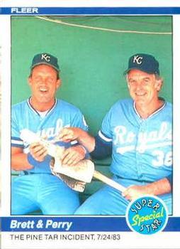 #638 George Brett / Gaylord Perry - Kansas City Royals - 1984 Fleer Baseball