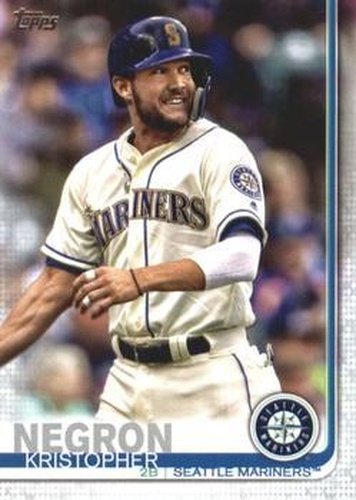 #638 Kristopher Negron - Seattle Mariners - 2019 Topps Baseball