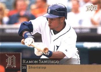 #638 Ramon Santiago - Detroit Tigers - 2009 Upper Deck Baseball