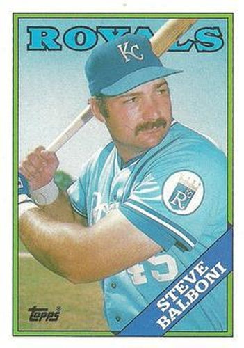 #638 Steve Balboni - Kansas City Royals - 1988 Topps Baseball
