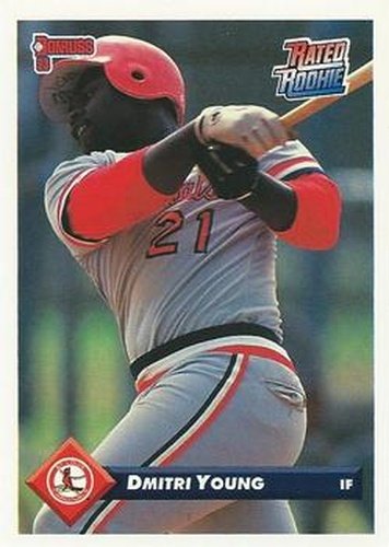 #638 Dmitri Young - St. Louis Cardinals - 1993 Donruss Baseball