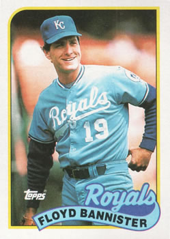 #638 Floyd Bannister - Kansas City Royals - 1989 Topps Baseball