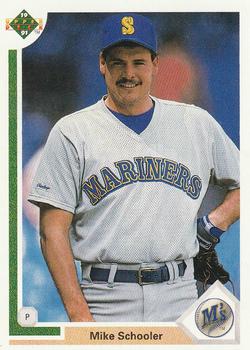 #638 Mike Schooler - Seattle Mariners - 1991 Upper Deck Baseball