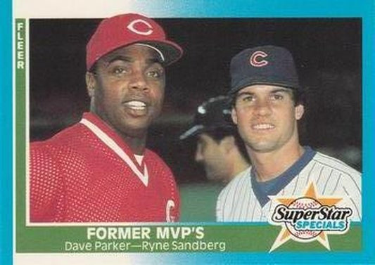 #639 Dave Parker / Ryne Sandberg - Cincinnati Reds / Chicago Cubs - 1987 Fleer Baseball
