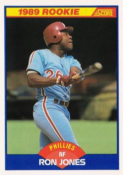 #639 Ron Jones - Philadelphia Phillies - 1989 Score Baseball