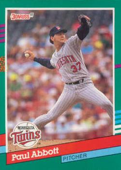 #639 Paul Abbott - Minnesota Twins - 1991 Donruss Baseball