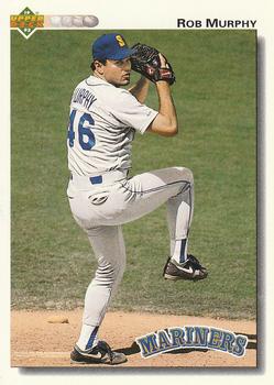 #639 Rob Murphy - Seattle Mariners - 1992 Upper Deck Baseball