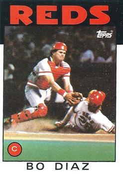 #639 Bo Diaz - Cincinnati Reds - 1986 Topps Baseball