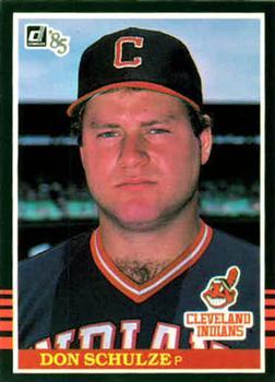 #639 Don Schulze - Cleveland Indians - 1985 Donruss Baseball