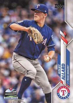 #639 Kolby Allard - Texas Rangers - 2020 Topps Baseball