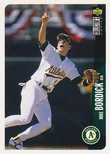 #639 Mike Bordick - Oakland Athletics - 1996 Collector's Choice Baseball