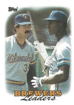 #639 Brewers Leaders - Milwaukee Brewers - 1988 Topps Baseball