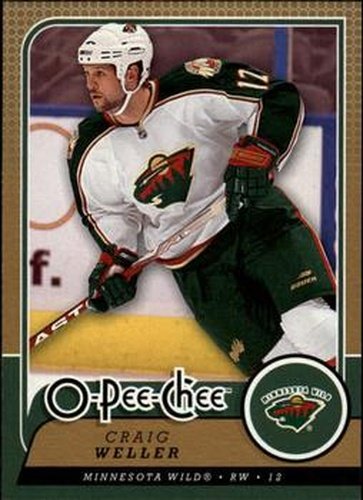 #639 Craig Weller - Minnesota Wild - 2008-09 O-Pee-Chee Hockey