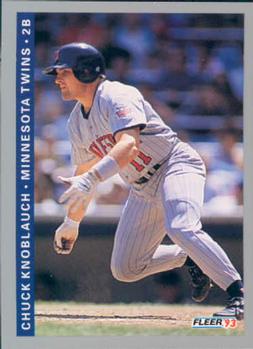 #639 Chuck Knoblauch - Minnesota Twins - 1993 Fleer Baseball