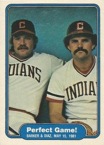 #639 Len Barker / Bo Diaz - Cleveland Indians - 1982 Fleer Baseball