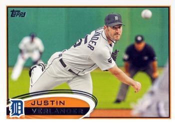 #639 Justin Verlander - Detroit Tigers - 2012 Topps Baseball