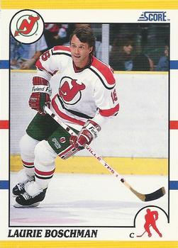 #63T Laurie Boschman - New Jersey Devils - 1990-91 Score Rookie and Traded Hockey