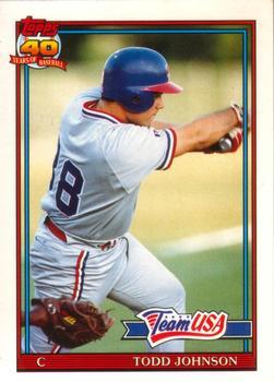 #63T Todd Johnson - USA - 1991 Topps Traded Baseball