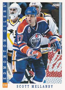 #63 Scott Mellanby - Edmonton Oilers - 1993-94 Score Canadian Hockey