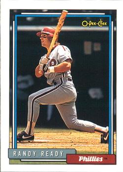 #63 Randy Ready - Philadelphia Phillies - 1992 O-Pee-Chee Baseball