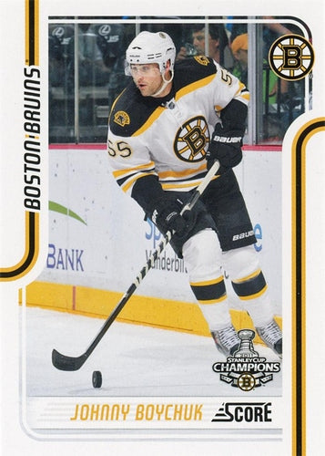#63 Johnny Boychuk - Boston Bruins - 2011-12 Score Hockey