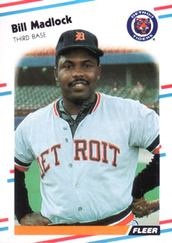 #63 Bill Madlock - Detroit Tigers - 1988 Fleer Baseball