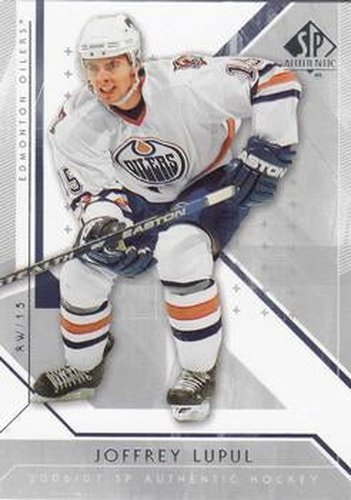 #63 Joffrey Lupul - Edmonton Oilers - 2006-07 SP Authentic Hockey