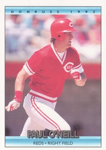 #63 Paul O'Neill - Cincinnati Reds - 1992 Donruss Baseball