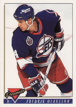 #63 Fredrik Olausson - Winnipeg Jets - 1993-94 Topps Premier Hockey