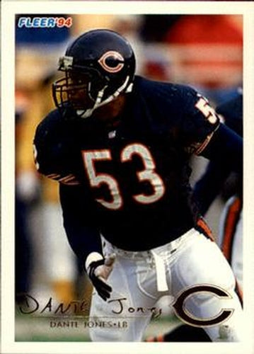 #63 Dante Jones - Chicago Bears - 1994 Fleer Football