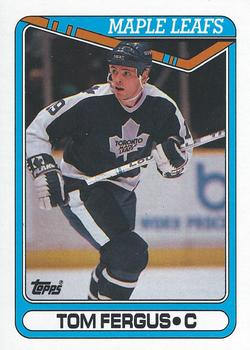 #63 Tom Fergus - Toronto Maple Leafs - 1990-91 Topps Hockey