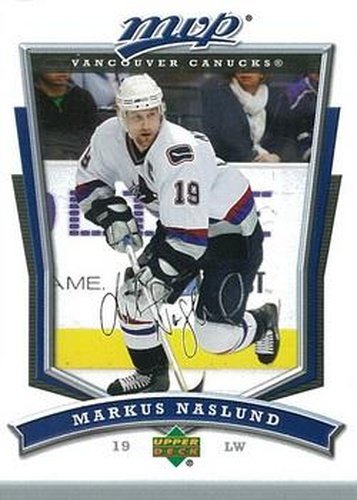 #63 Markus Naslund - Vancouver Canucks - 2007-08 Upper Deck MVP Hockey