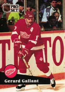 #63 Gerard Gallant - 1991-92 Pro Set Hockey