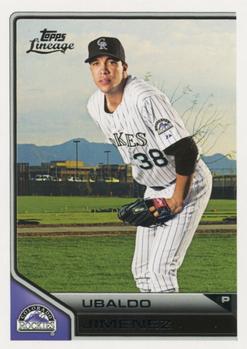 #63 Ubaldo Jimenez - Colorado Rockies - 2011 Topps Lineage Baseball
